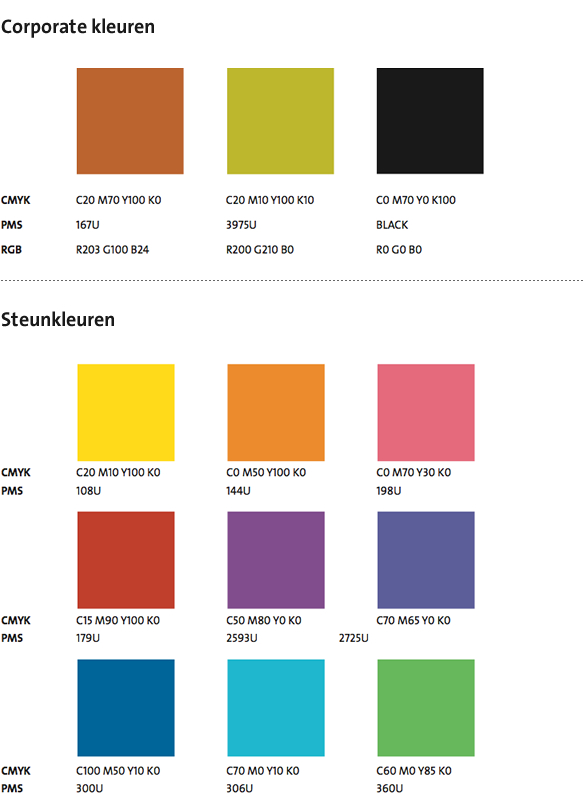 Huisstijlkleuren
